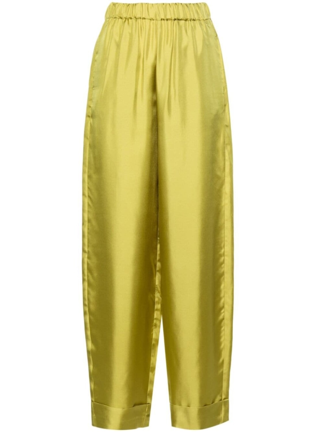 Шелковые брюки-палаццо с высокой талией Blanca Vita, зеленые
Шелковые брюки-палаццо с высокой талией Blanca Vita, зеленые