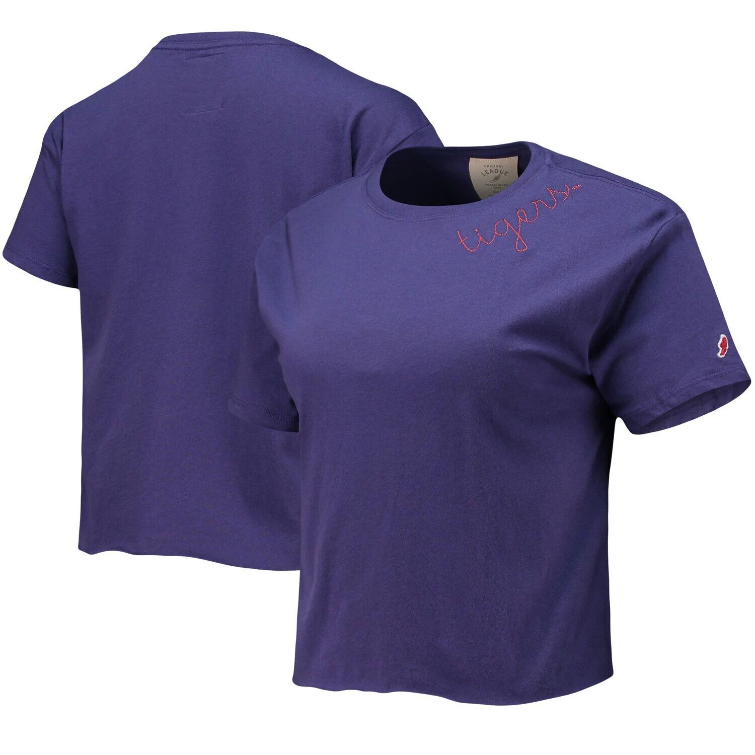 Женская студенческая одежда фиолетового цвета Clemson Tigers Chain Stitch Clothesline укороченный топ
Женская студенческая одежда фиолетового цвета Clemson Tigers Chain Stitch Clothesline укороченный топ