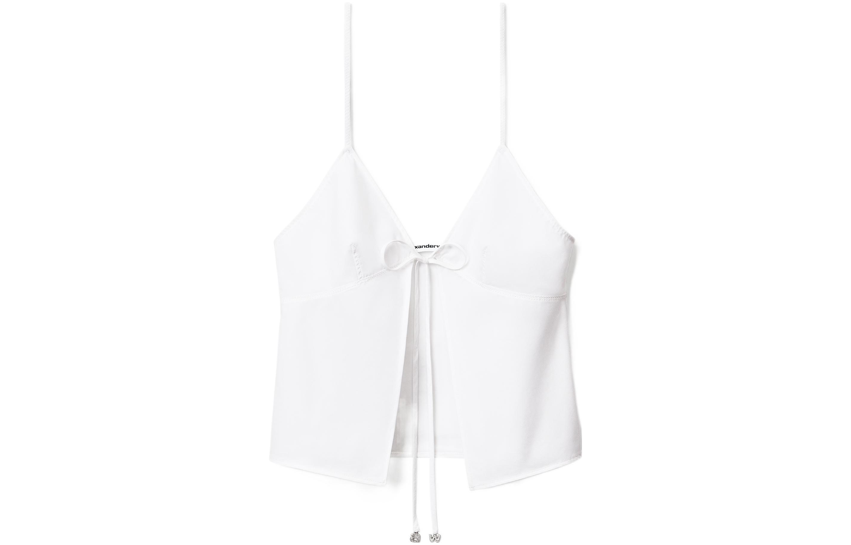 Alexander Wang Женская белая майка с V-образным вырезом и умеренной шнуровкой
Alexander Wang Женская белая майка с V-образным вырезом и умеренной шнуровкой