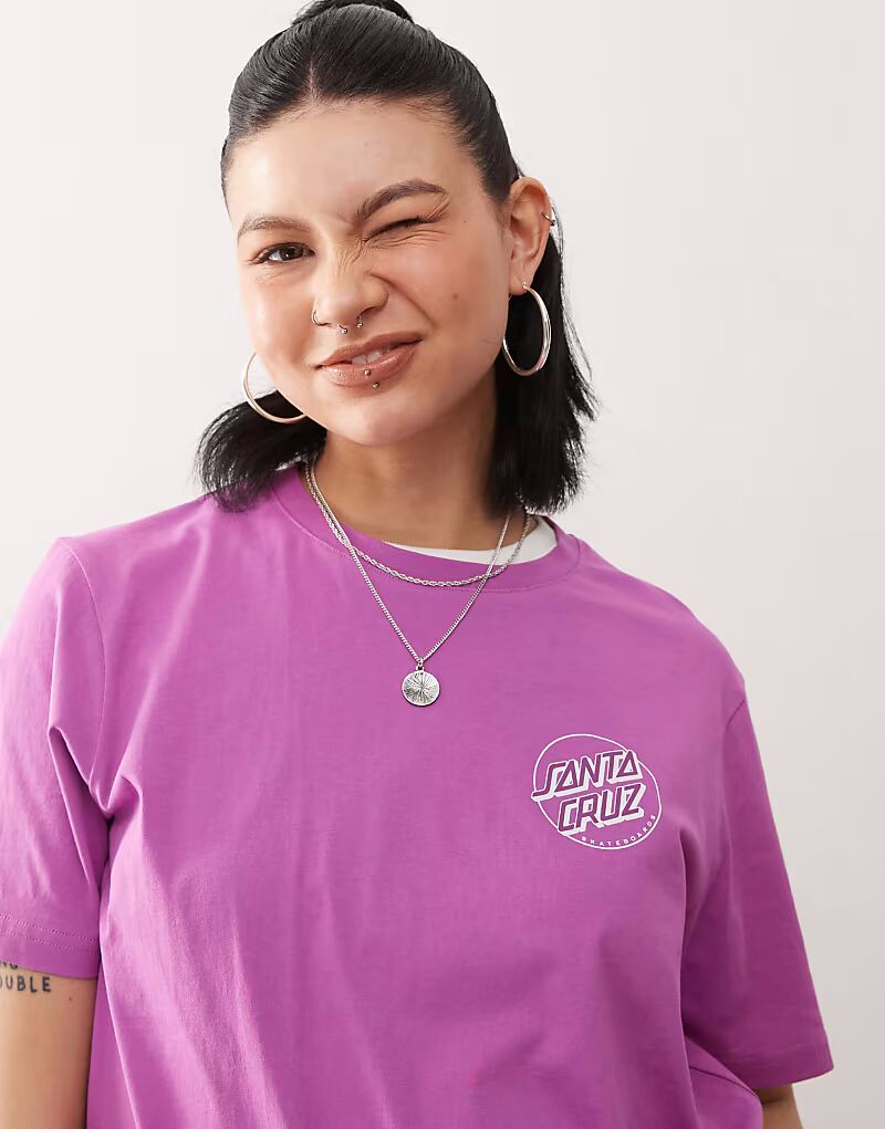 Санта-Крус - Розовая футболка с точечным логотипом на спине Santa Cruz
Санта-Крус - Розовая футболка с точечным логотипом на спине Santa Cruz