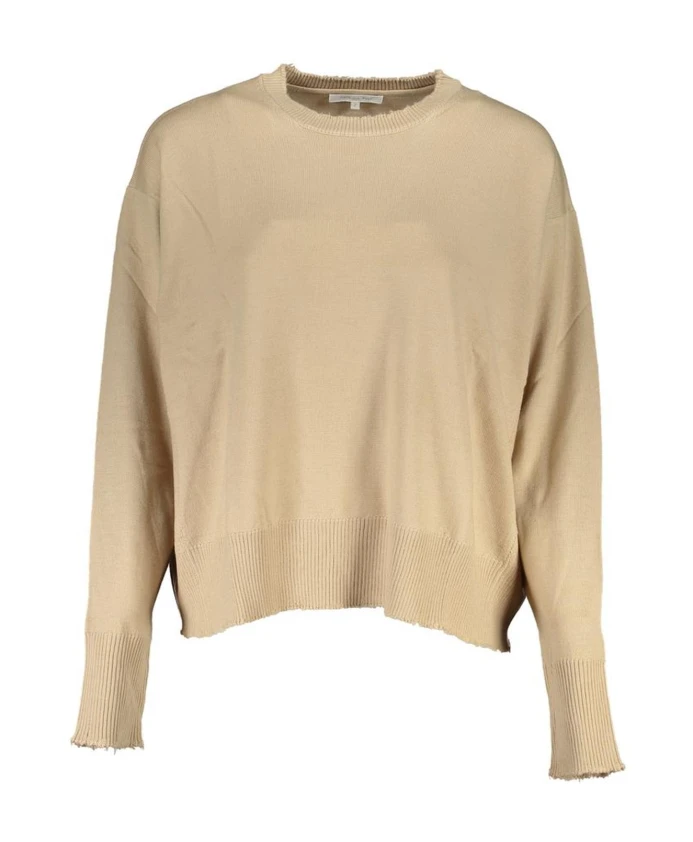 Бежевый пуловер с круглым вырезом и контрастными деталями. Patrizia Pepe, бежевый
Бежевый пуловер с круглым вырезом и контрастными деталями. Patrizia Pepe, бежевый