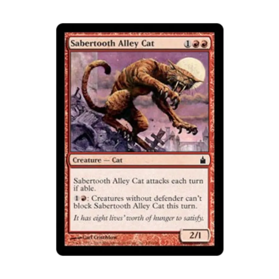 CCG Саблезубый переулок кот (клавиша C), MTG - Ravnica
CCG Саблезубый переулок кот (клавиша C), MTG - Ravnica