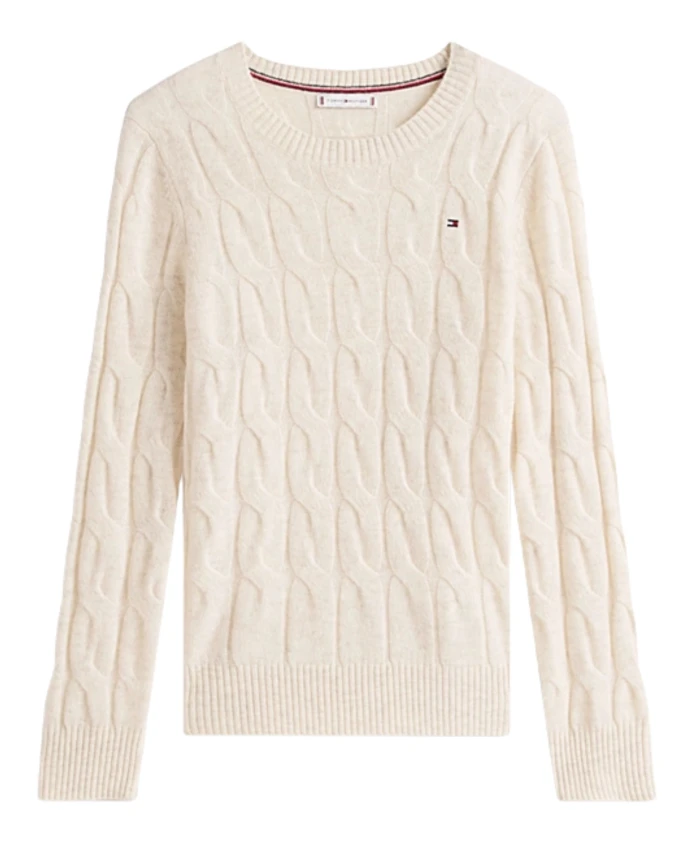 Шерстяной свитер крупной вязки Tommy Hilfiger, бежевый
Шерстяной свитер крупной вязки Tommy Hilfiger, бежевый