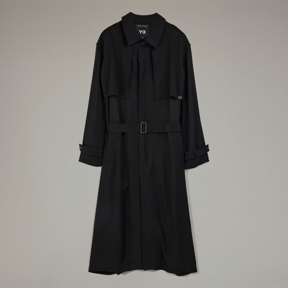Пальто из вискозы и саржи Adidas Y-3, черный
Пальто из вискозы и саржи Adidas Y-3, черный