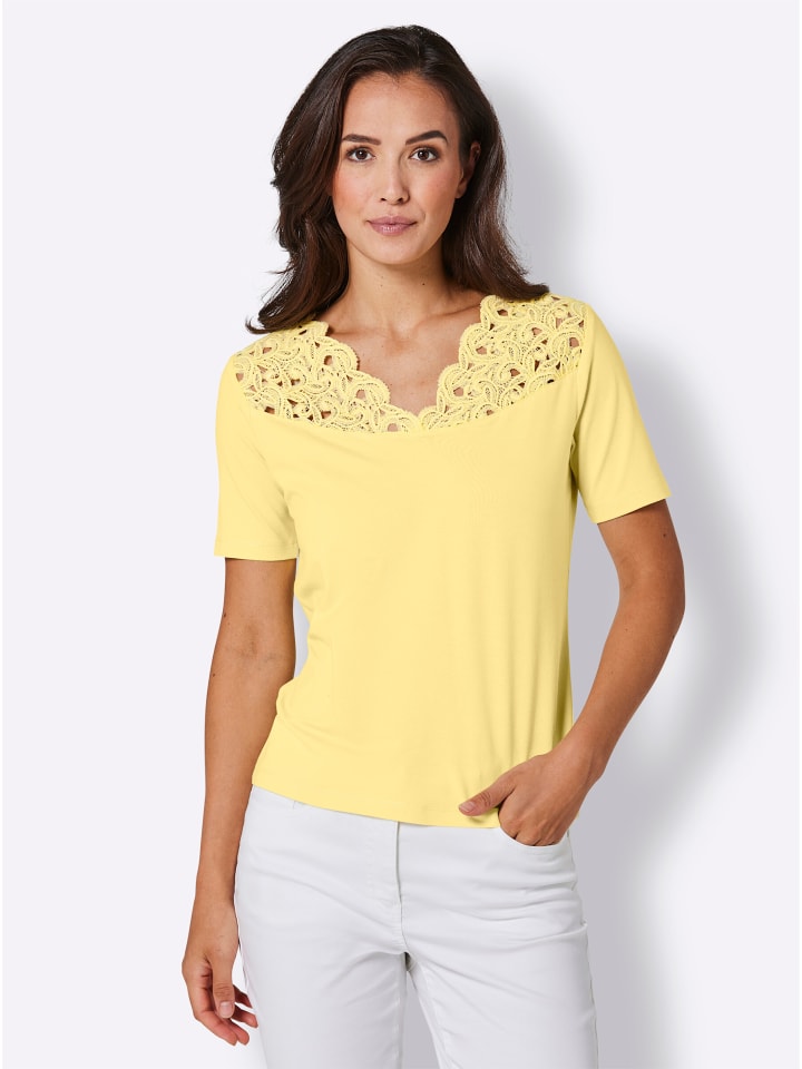 Кружевная рубашка лимонного цвета creation L
Кружевная рубашка лимонного цвета creation L