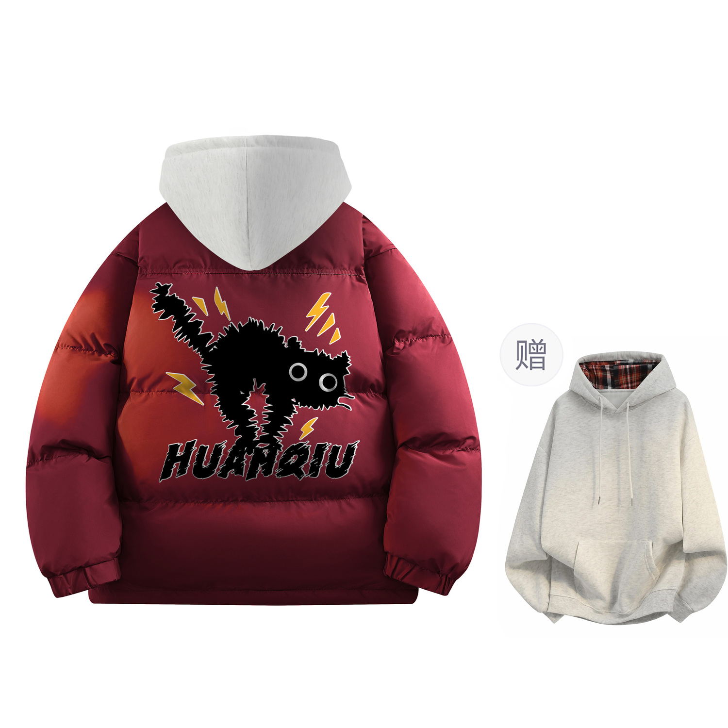 Пуховик Unisex с воротником стойкой утепленный HUANQIU, burgundy (with plaid top included)
Пуховик Unisex с воротником стойкой утепленный HUANQIU, burgundy (with plaid top included)