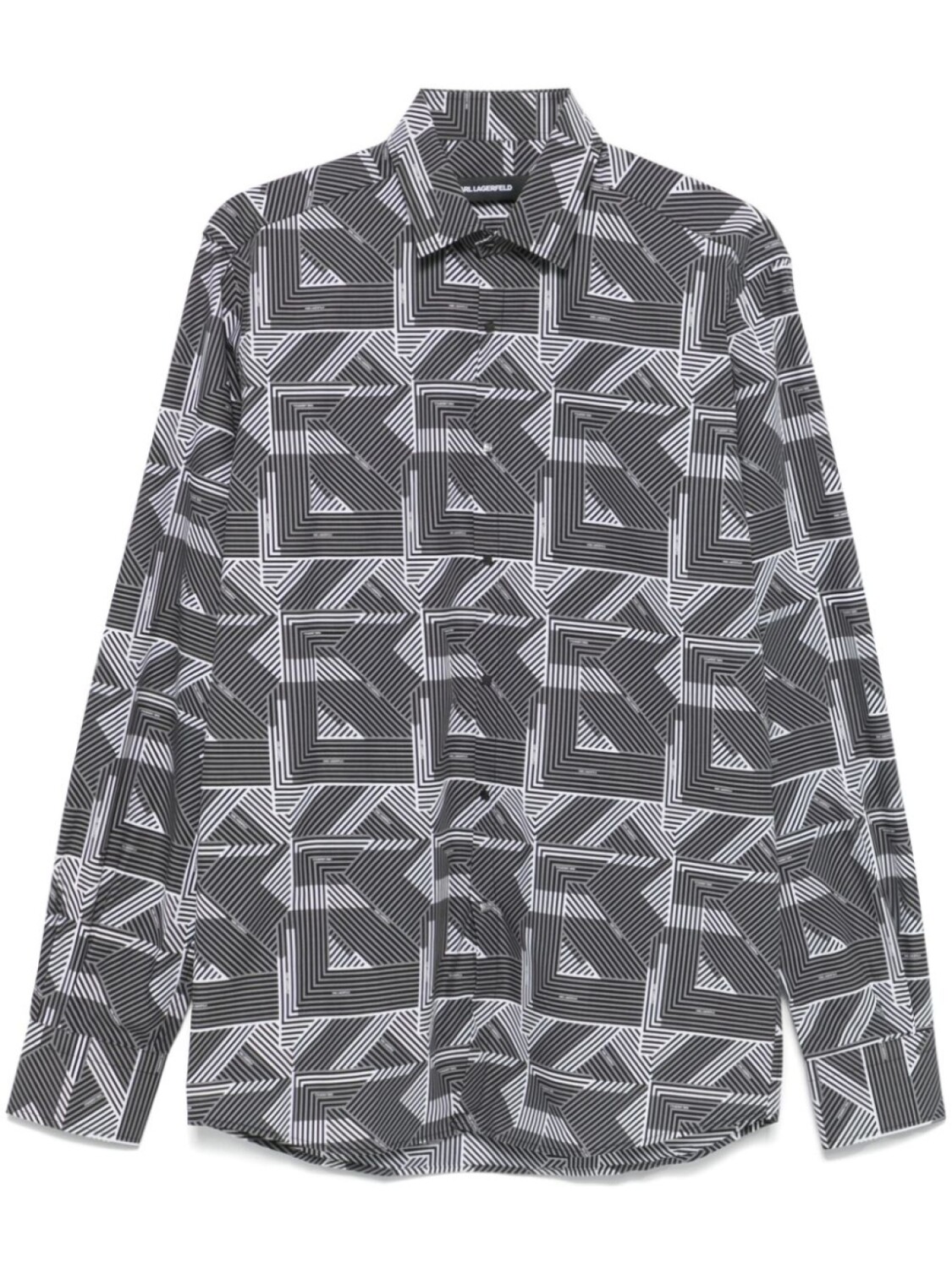 Рубашка с монограммным принтом Karl Lagerfeld, черный
Рубашка с монограммным принтом Karl Lagerfeld, черный