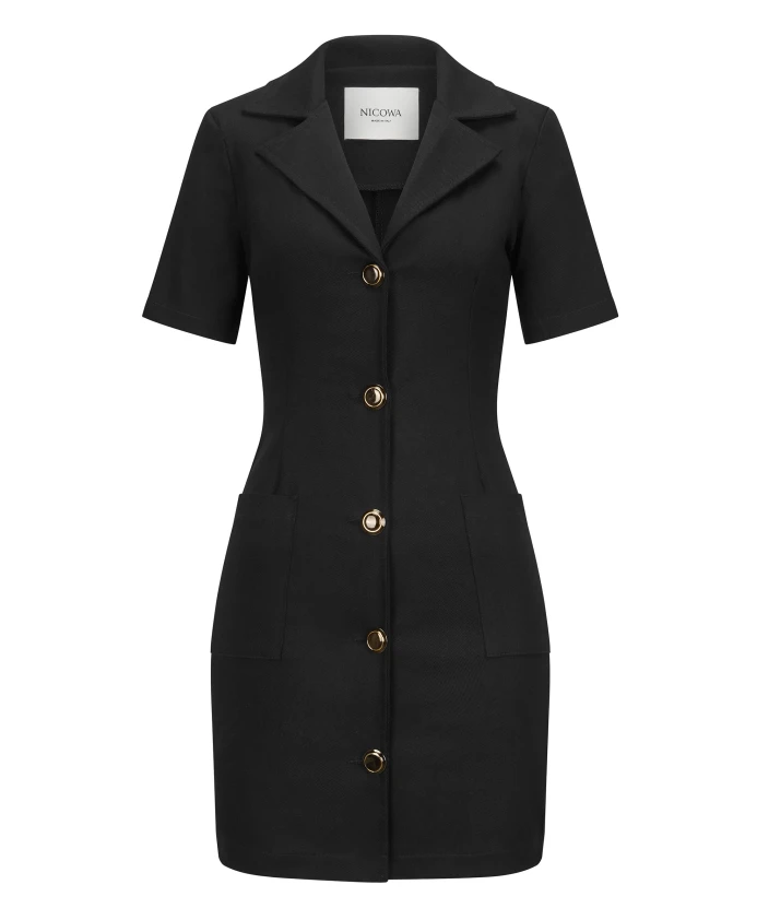 Платье-Пиджак со структурированным силуэтом Nicowa, черный
Платье-Пиджак со структурированным силуэтом Nicowa, черный