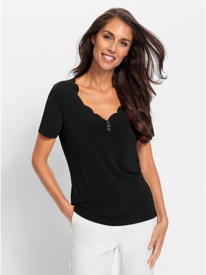 Рубашка с короткими рукавами черного цвета Heine
Рубашка с короткими рукавами черного цвета Heine