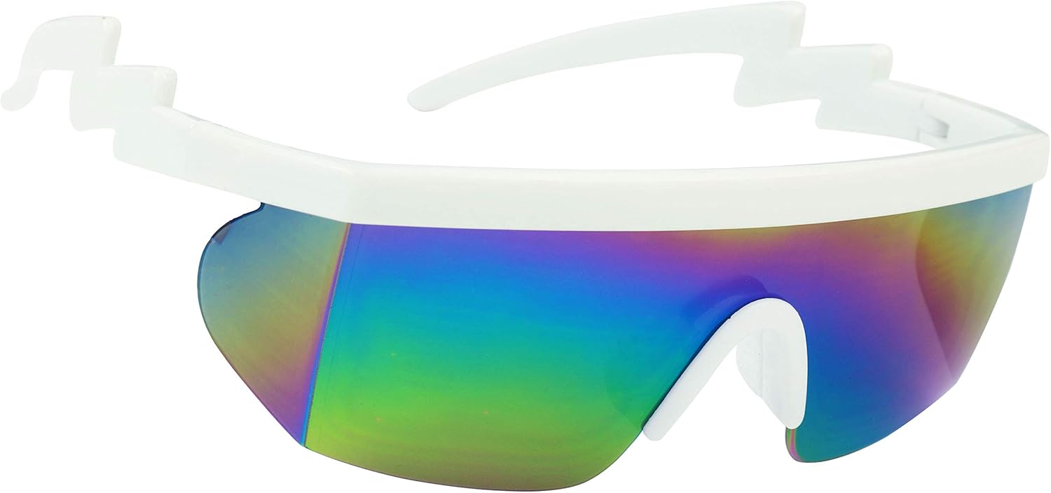 Солнцезащитные очки ShadyVEU Semi Rimless в стиле 80-х: ретро, неоновые зеркальные, радужные, красочные, с зигзагообразным рисунком, в стиле рейв, White Frame/ Rainbow Lens
Солнцезащитные очки ShadyVEU Semi Rimless в стиле 80-х: ретро, неоновые зеркальные, радужные, красочные, с зигзагообразным рисунком, в стиле рейв, White Frame/ Rainbow Lens