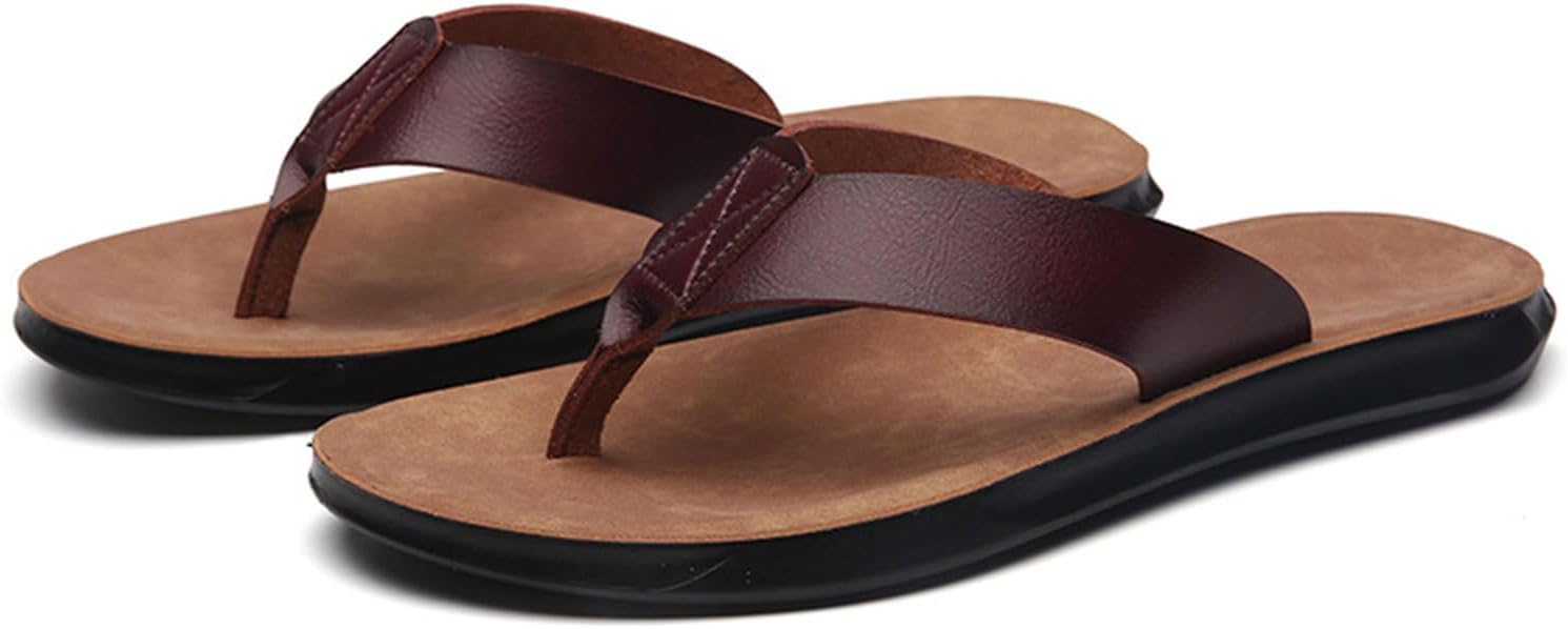 Сланцы Titype из кожи для мужчин и женщин, вьетнамки с поддержкой свода стопы, мягкой амортизирующей стелькой, удобные пляжные тапочки, коричневый
Сланцы Titype из кожи для мужчин и женщин, вьетнамки с поддержкой свода стопы, мягкой амортизирующей стелькой, удобные пляжные тапочки, коричневый