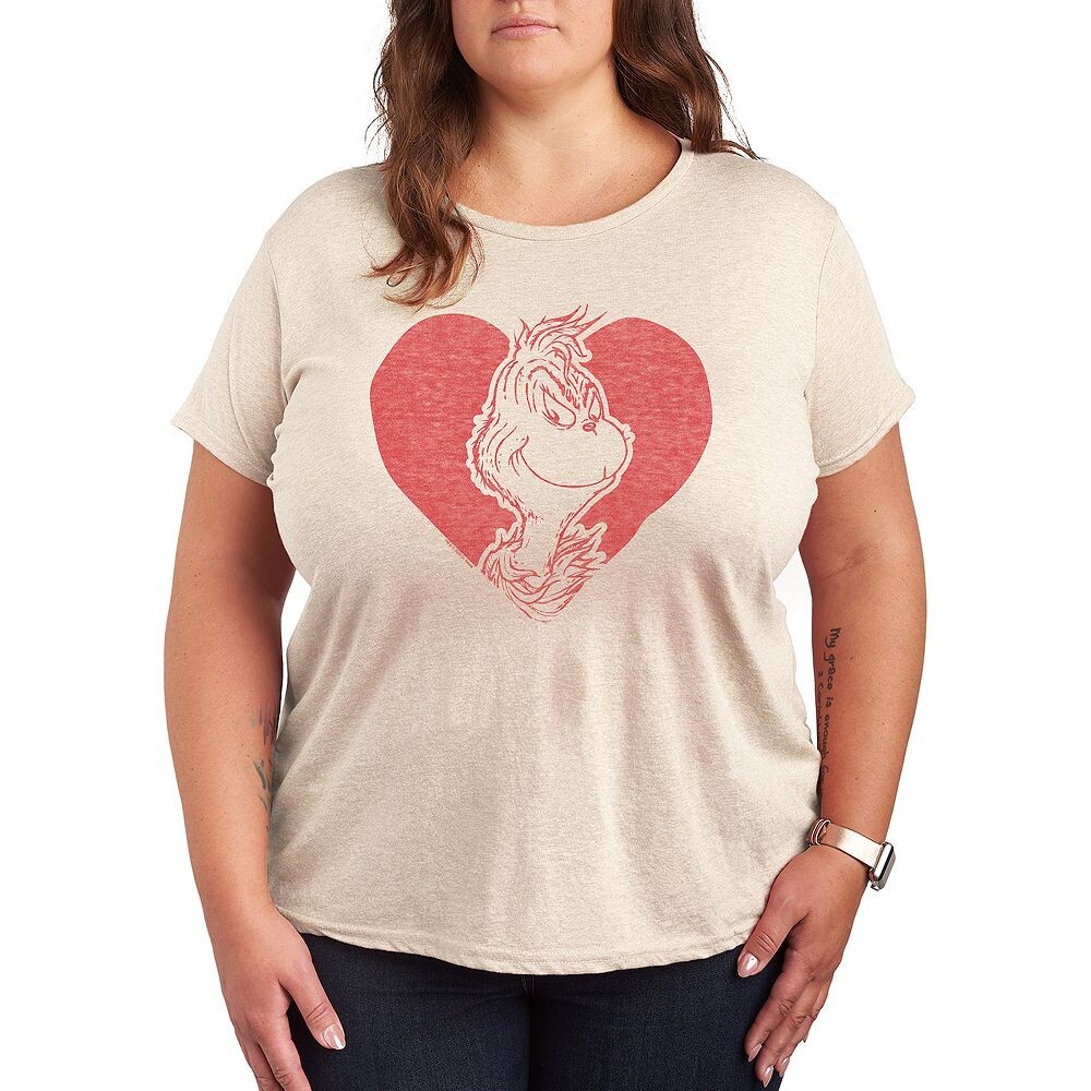 Футболка Plus с рисунком «Сердце Гринч» Licensed Character, бежевый
Футболка Plus с рисунком «Сердце Гринч» Licensed Character, бежевый