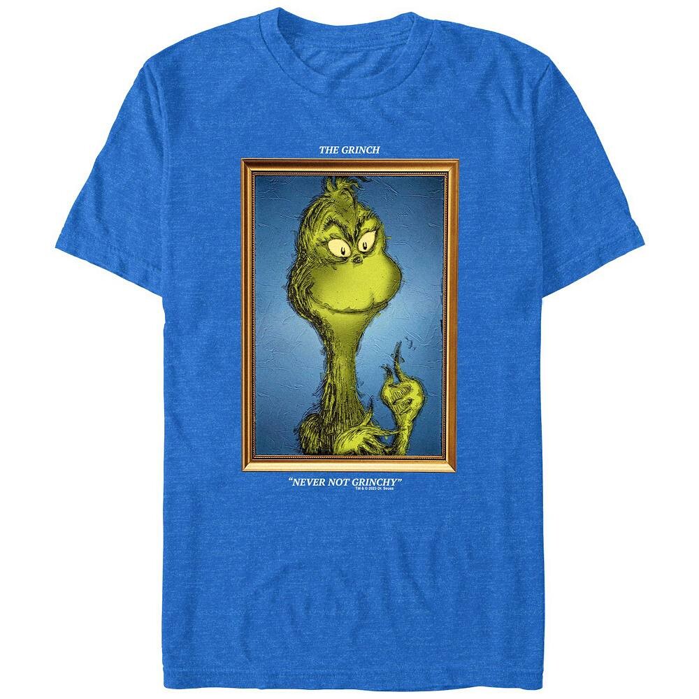 Футболка с рисунком Big & Tall Dr. Seuss Grinch Never Not Grinchy Licensed Character, цвет Royal Heather 
Футболка с рисунком Big & Tall Dr. Seuss Grinch Never Not Grinchy Licensed Character, цвет Royal Heather