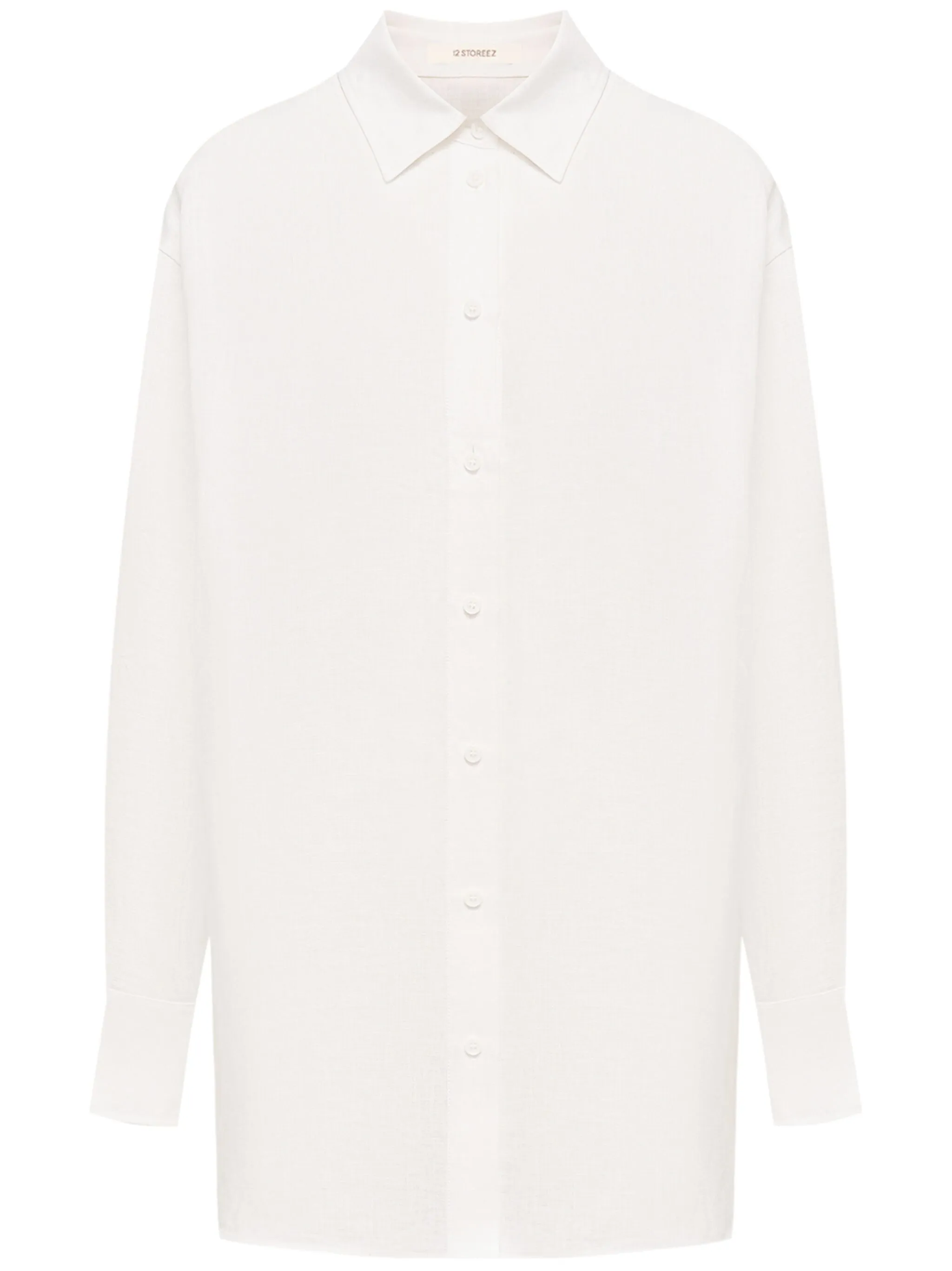 Льняная рубашка на пуговицах 12 Storeez, белый
Льняная рубашка на пуговицах 12 Storeez, белый