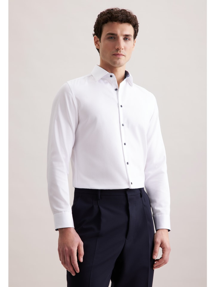 Рубашка делового кроя белого цвета Seidensticker
Рубашка делового кроя белого цвета Seidensticker