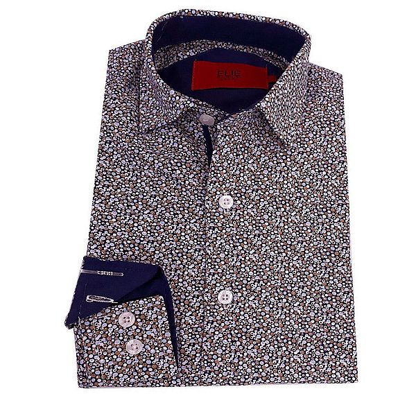 Мальчиковая рубашка с принтом slim fit с коротким рукавом Elie Balleh
Мальчиковая рубашка с принтом slim fit с коротким рукавом Elie Balleh