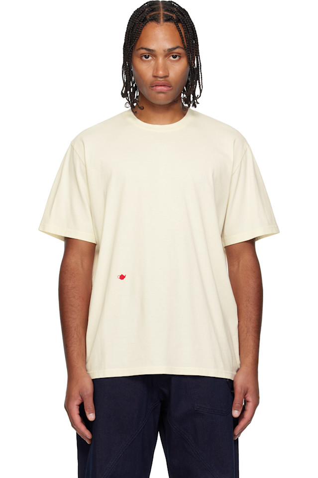 Jw Anderson Футболка Off-White с контрастной вышивкой
Jw Anderson Футболка Off-White с контрастной вышивкой