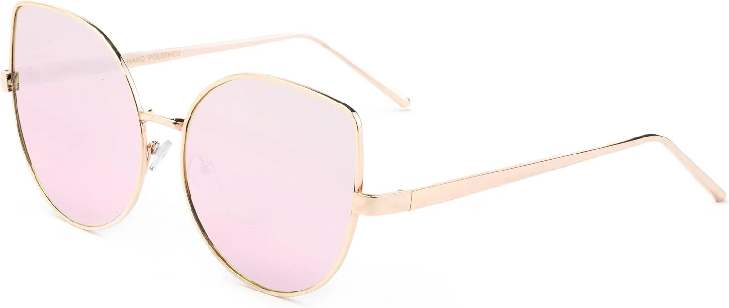 Современные солнцезащитные очки в стиле «кошачий глаз» с зеркальными линзами для женщин (модель 2017 года) Newbee Fashion Sunglasses, 2 Pack Brown & Pink
Современные солнцезащитные очки в стиле «кошачий глаз» с зеркальными линзами для женщин (модель 2017 года) Newbee Fashion Sunglasses, 2 Pack Brown & Pink