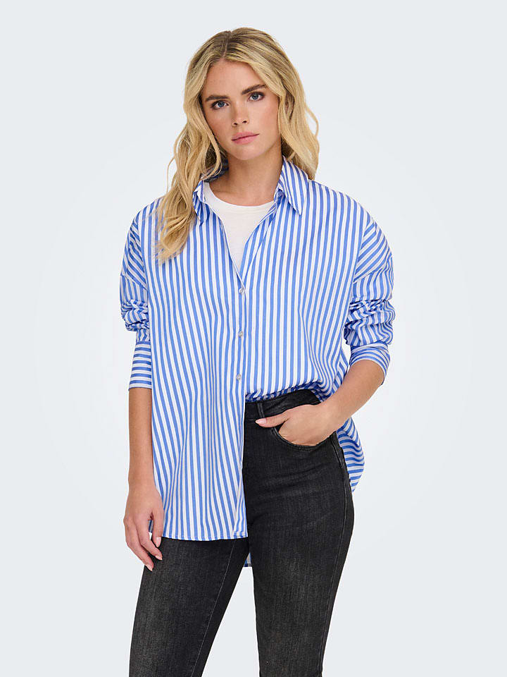 Рубашка JDY, синий/белый
Рубашка JDY, синий/белый