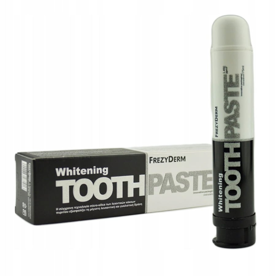 FREZYDERM Отбеливающая зубная паста 1450 ppm 75 мл
FREZYDERM Отбеливающая зубная паста 1450 ppm 75 мл
