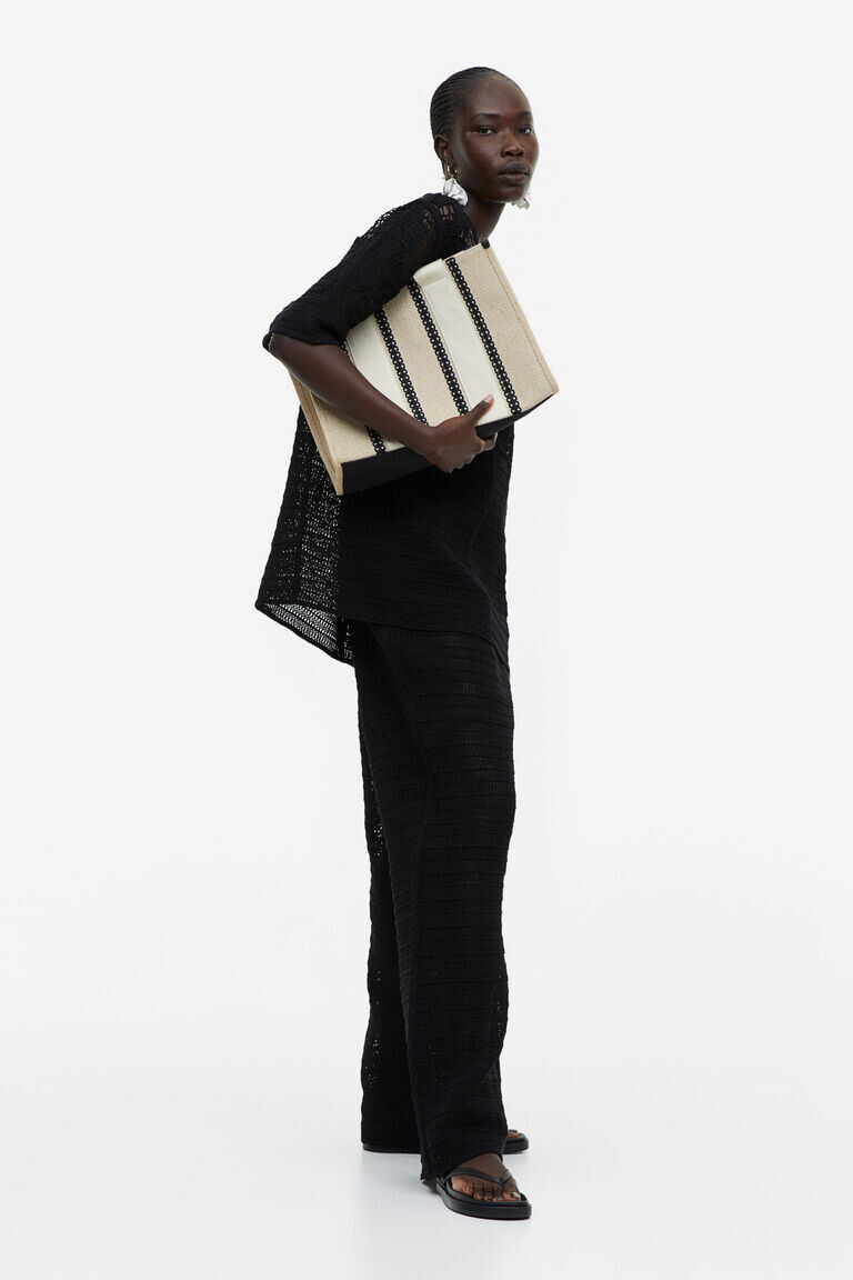 Брюки крючком H&M, черный
Брюки крючком H&M, черный