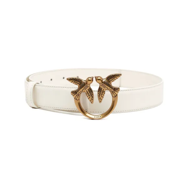 Кожаный ремень Love berry h3 Pinko, белый 
Кожаный ремень Love berry h3 Pinko, белый