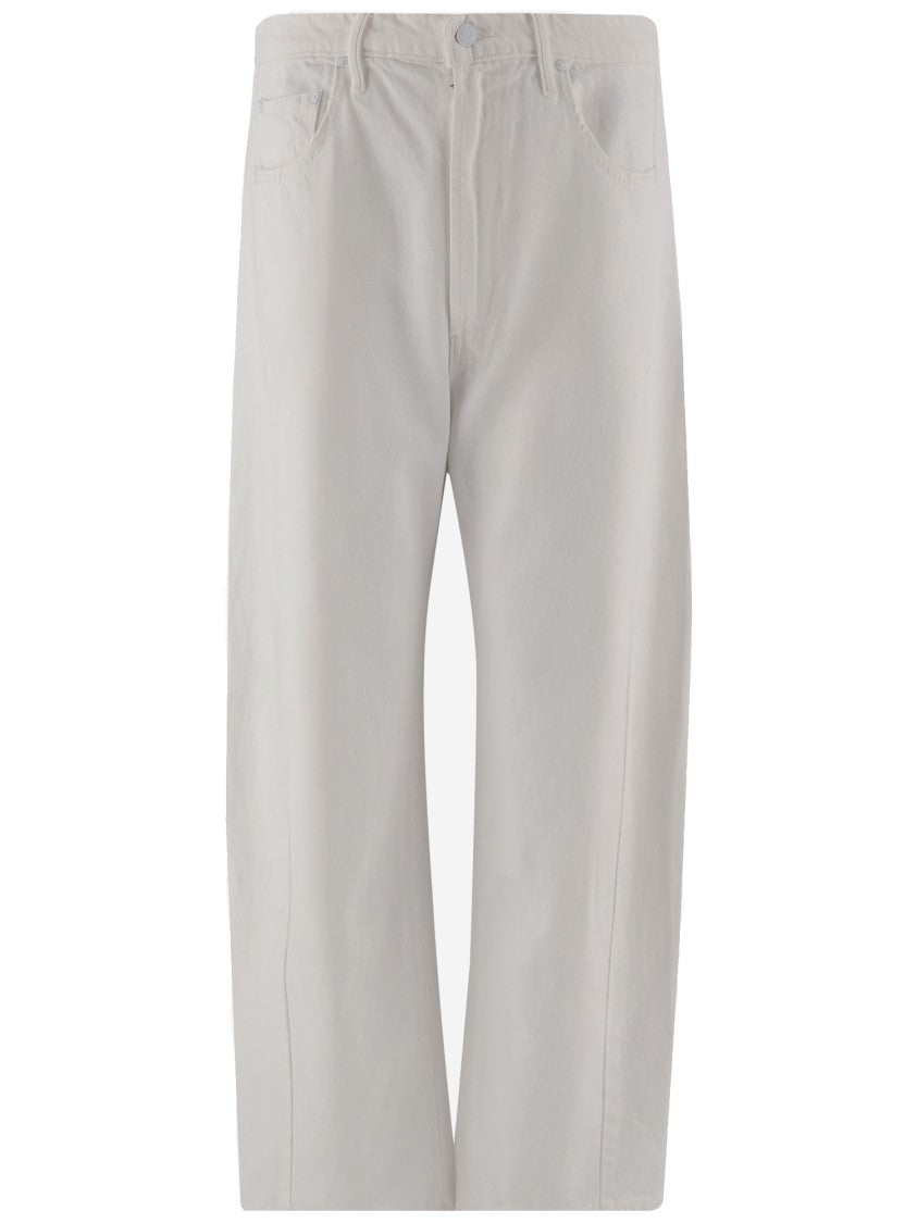 Широкие джинсы из хлопкового денима Mother, белый
Широкие джинсы из хлопкового денима Mother, белый