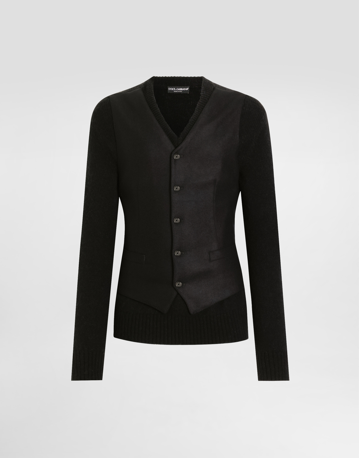 Пуловер с v-образным вырезом Dolce & Gabbana, черный
Пуловер с v-образным вырезом Dolce & Gabbana, черный