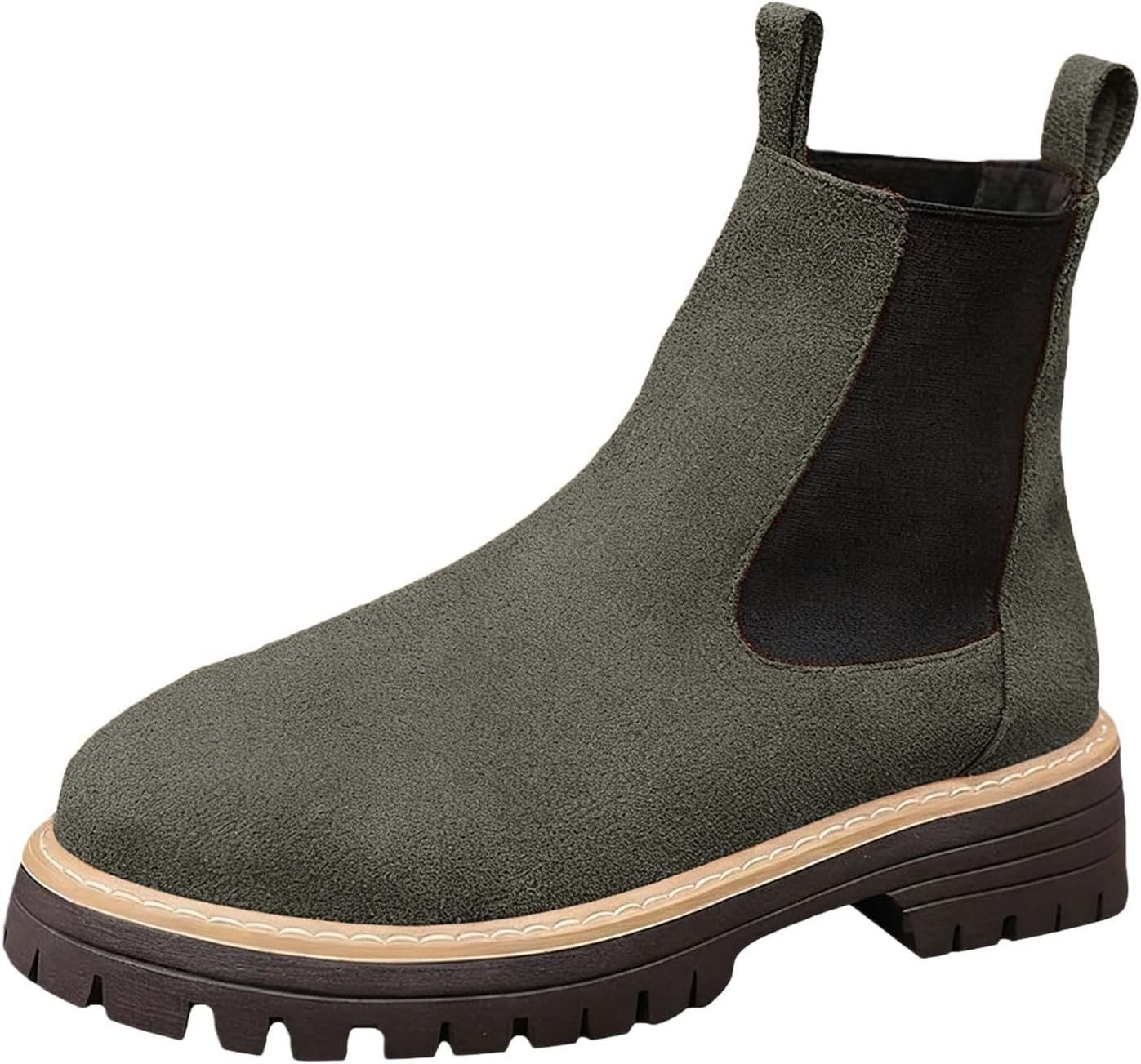 Женские челси с массивным низким каблуком, на молнии, замшевые, удобные на платформе, эластичные, комфортные и теплые, с толстой подошвой, с круглым носком, ботильоны на все сезоны, классические туфли Canbebig, зеленый
Женские челси с массивным низким каблуком, на молнии, замшевые, удобные на платформе, эластичные, комфортные и теплые, с толстой подошвой, с круглым носком, ботильоны на все сезоны, классические туфли Canbebig, зеленый