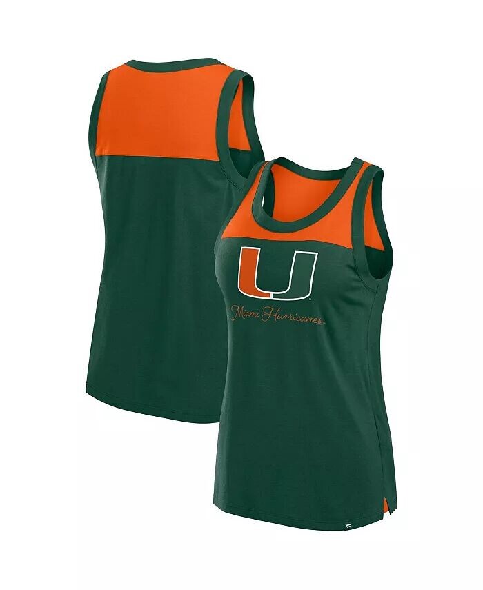 Зеленая женская майка Miami Hurricanes Crosley с цветными блоками Fanatics, зеленый
Зеленая женская майка Miami Hurricanes Crosley с цветными блоками Fanatics, зеленый