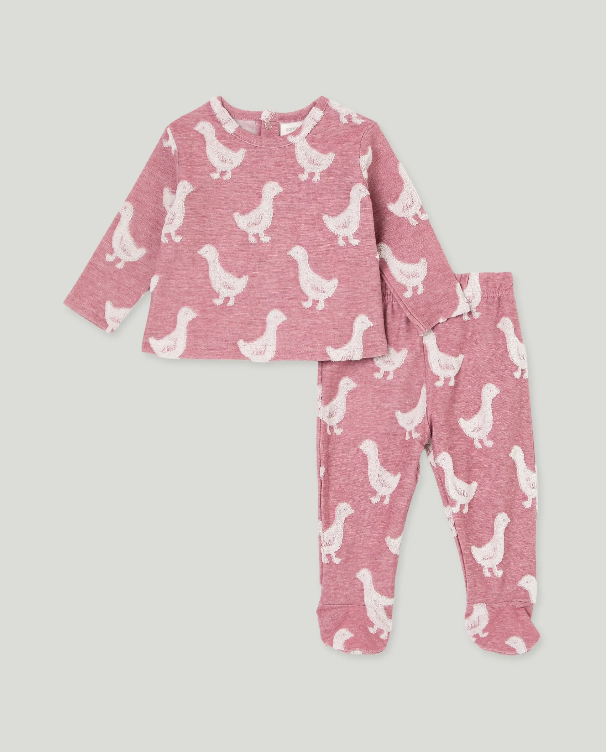 Длинная пижама для девочки из махровой ткани с принтом Cotton Juice, розовый
Длинная пижама для девочки из махровой ткани с принтом Cotton Juice, розовый