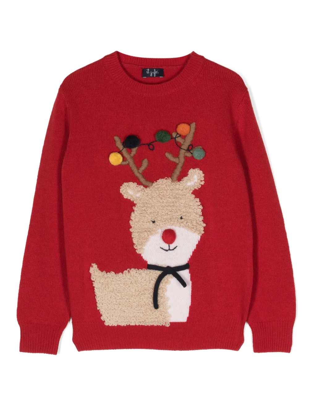 Джемпер с аппликацией Il Gufo, красный
Джемпер с аппликацией Il Gufo, красный