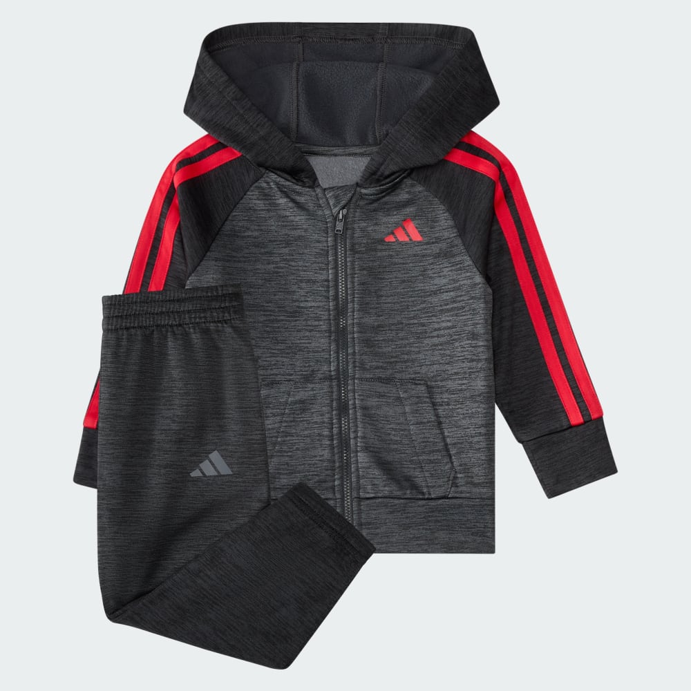 Спортивный костюм Adidas 2-Piece Long Sleeve Poly Fleece Jacket & Jogger Set, черный
Спортивный костюм Adidas 2-Piece Long Sleeve Poly Fleece Jacket & Jogger Set, черный