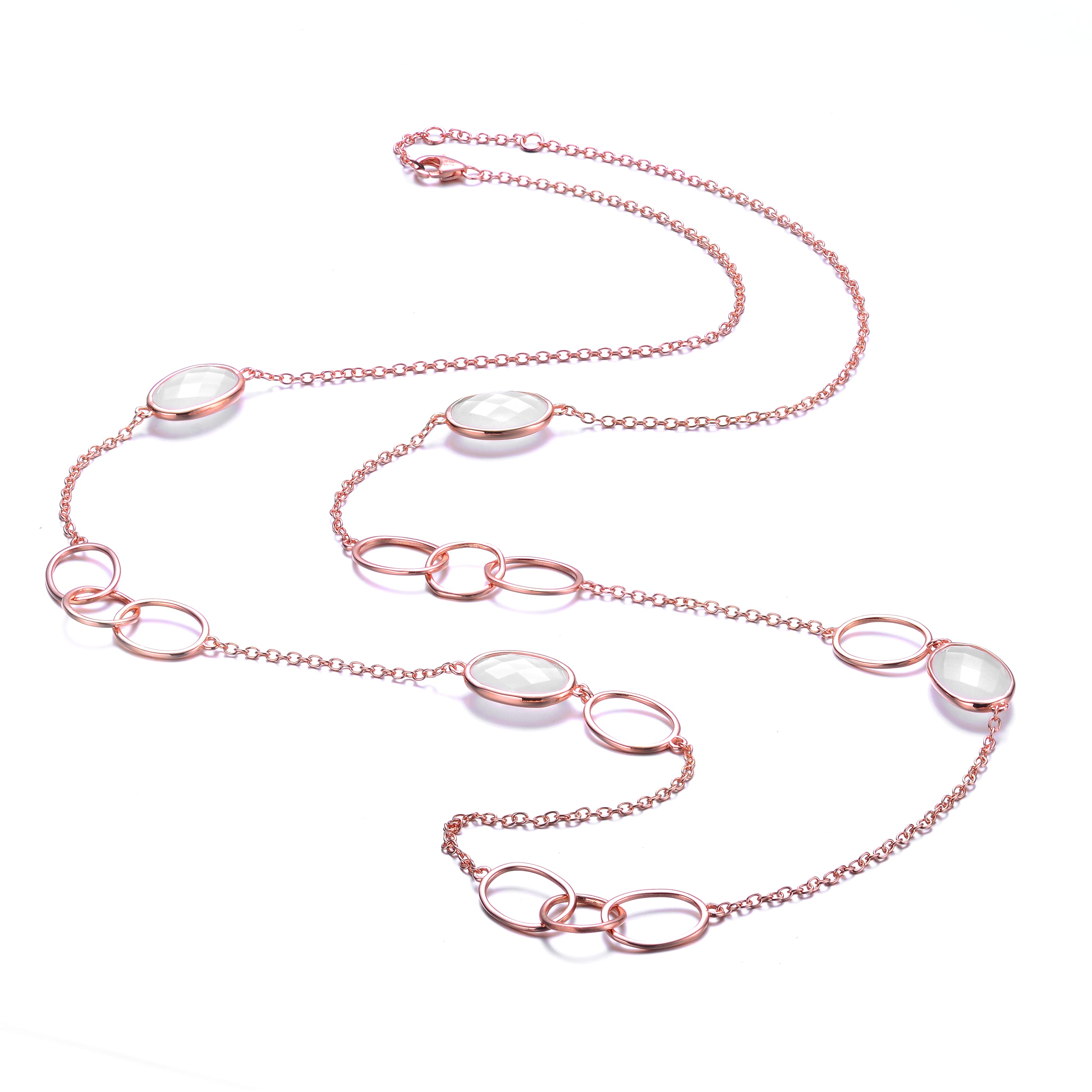 Ожерелье GENEVIVE из стерлингового серебра с розовым золотом и белыми кубическими цирконами Genevive, белый
Ожерелье GENEVIVE из стерлингового серебра с розовым золотом и белыми кубическими цирконами Genevive, белый