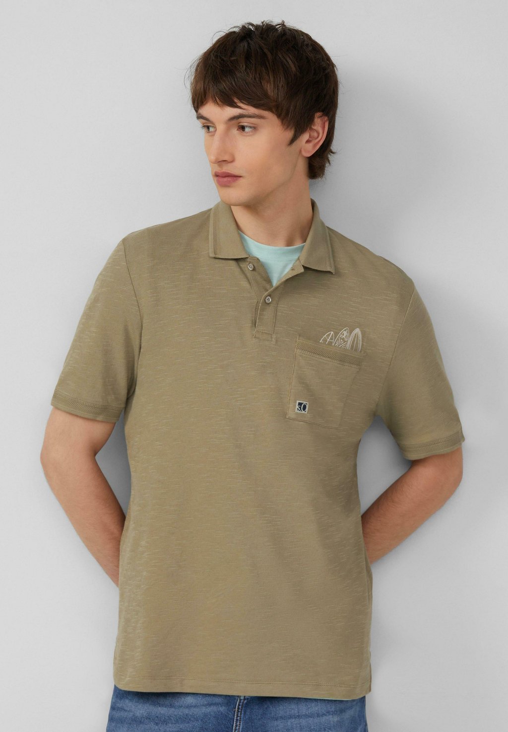 Рубашка поло STICKEREI s.Oliver, оливковый
Рубашка поло STICKEREI s.Oliver, оливковый