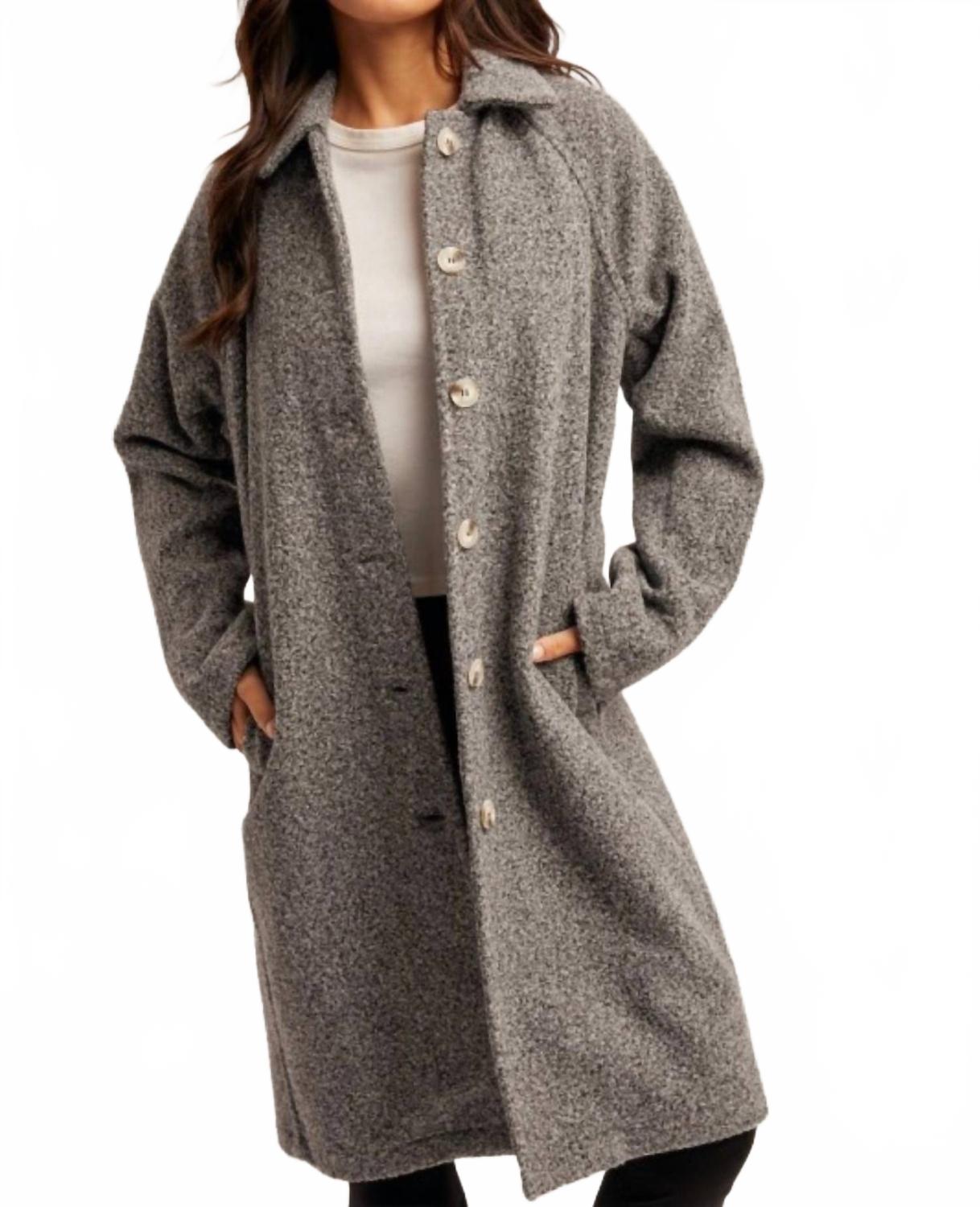 Hem & Thread Тренч Talia Teddy, цвет угольно-серый
Hem & Thread Тренч Talia Teddy, цвет угольно-серый