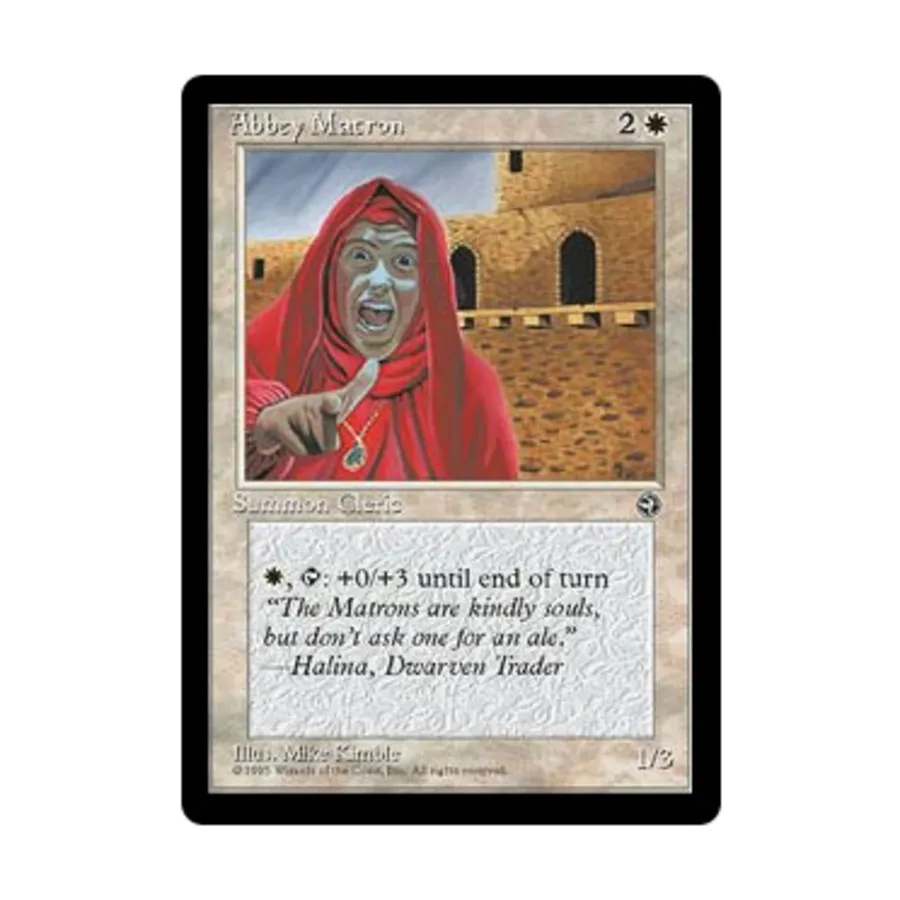 CCG Аббатская Матрона - Вер. 1 (С), MTG - Homelands
CCG Аббатская Матрона - Вер. 1 (С), MTG - Homelands