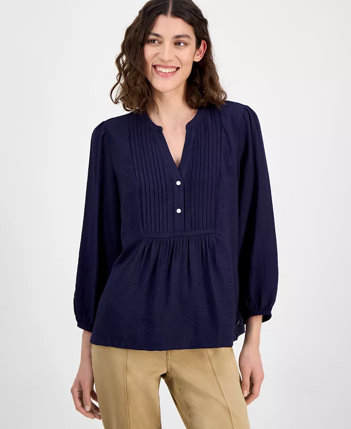 Женская блузка с рукавами 3/4 и защипами Nautica Jeans, синий
Женская блузка с рукавами 3/4 и защипами Nautica Jeans, синий