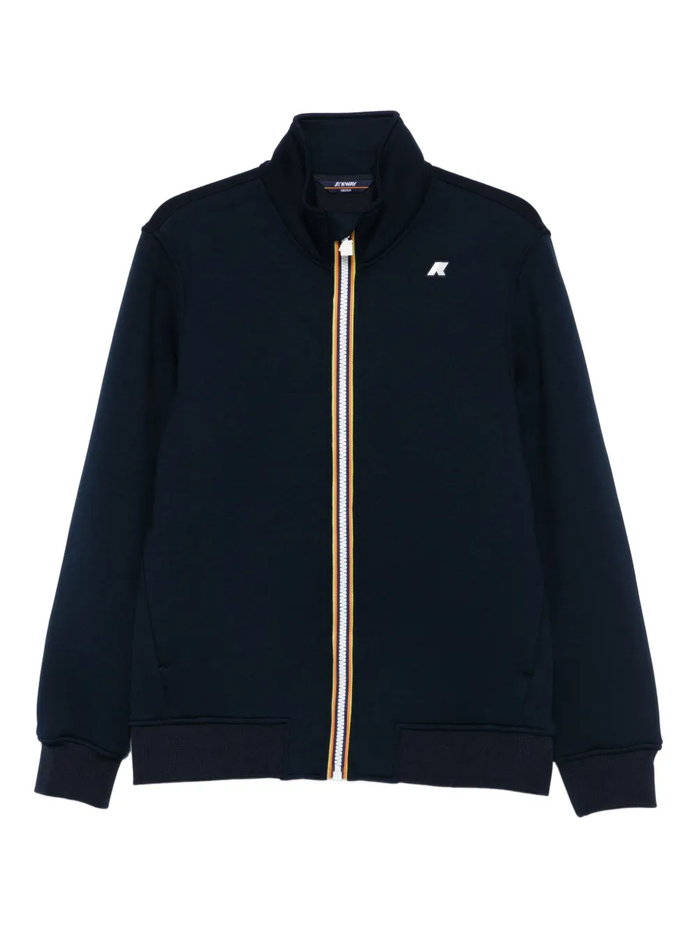 Свитер на молнии с подолом в рубчик K-Way, синий
Свитер на молнии с подолом в рубчик K-Way, синий