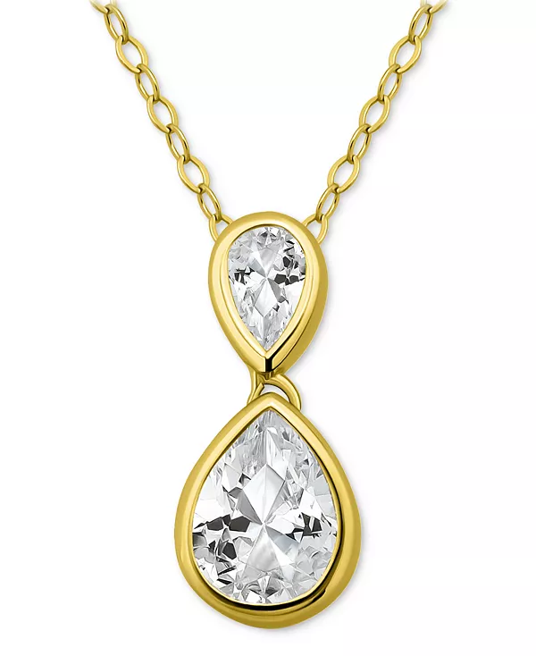 Ожерелье с подвеской в форме груши из кубического циркония (3-3/4 карата) из стерлингового серебра, 16 дюймов + 2-дюймовая удлинительная вставка Giani Bernini, gold
Ожерелье с подвеской в форме груши из кубического циркония (3-3/4 карата) из стерлингового серебра, 16 дюймов + 2-дюймовая удлинительная вставка Giani Bernini, gold