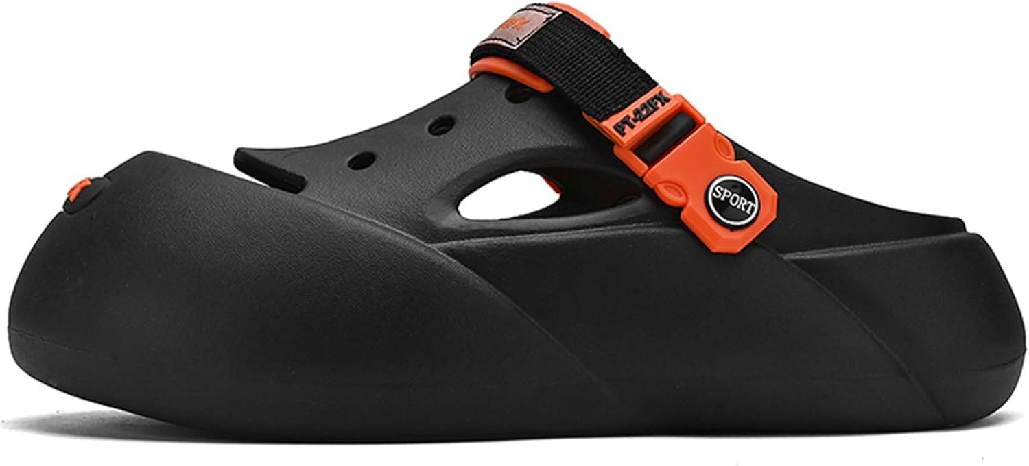 Мужская и женская обувь Vtiao, садовые туфли без застежки, водные сандалии для пляжа и бассейна с регулируемым задним ремешком, повседневные шлепанцы, черный
Мужская и женская обувь Vtiao, садовые туфли без застежки, водные сандалии для пляжа и бассейна с регулируемым задним ремешком, повседневные шлепанцы, черный