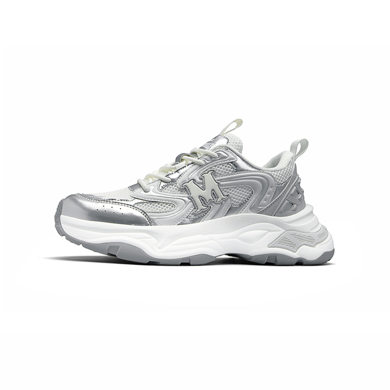 FAIRWHALE Низкие массивные кроссовки мужские бело-серебристые, цвет White Silver 
FAIRWHALE Низкие массивные кроссовки мужские бело-серебристые, цвет White Silver