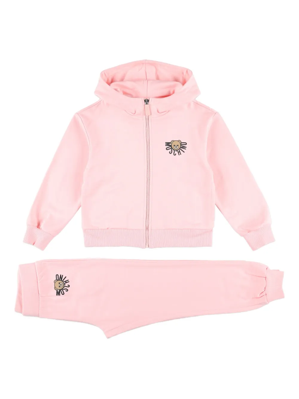 Спортивный костюм на молнии с принтом Тедди Moschino Kids, розовый
Спортивный костюм на молнии с принтом Тедди Moschino Kids, розовый