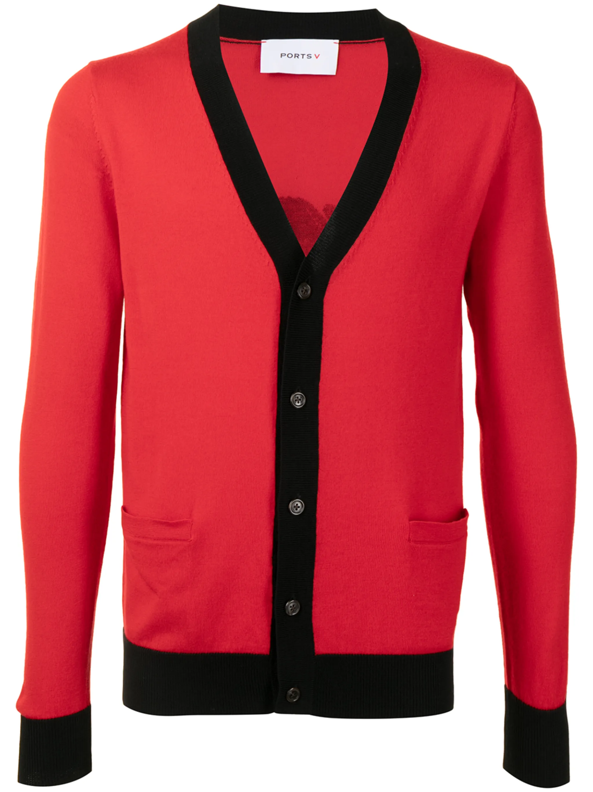 Кардиган с надписью Ports V, красный
Кардиган с надписью Ports V, красный