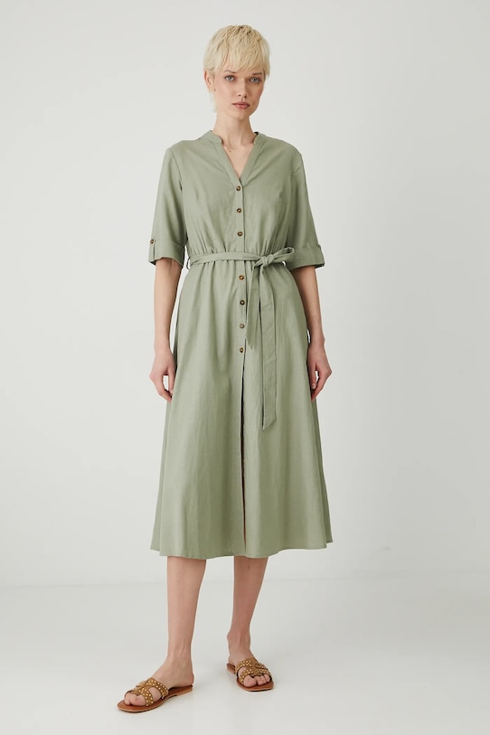 Льняное платье Medicine, зеленый
Льняное платье Medicine, зеленый