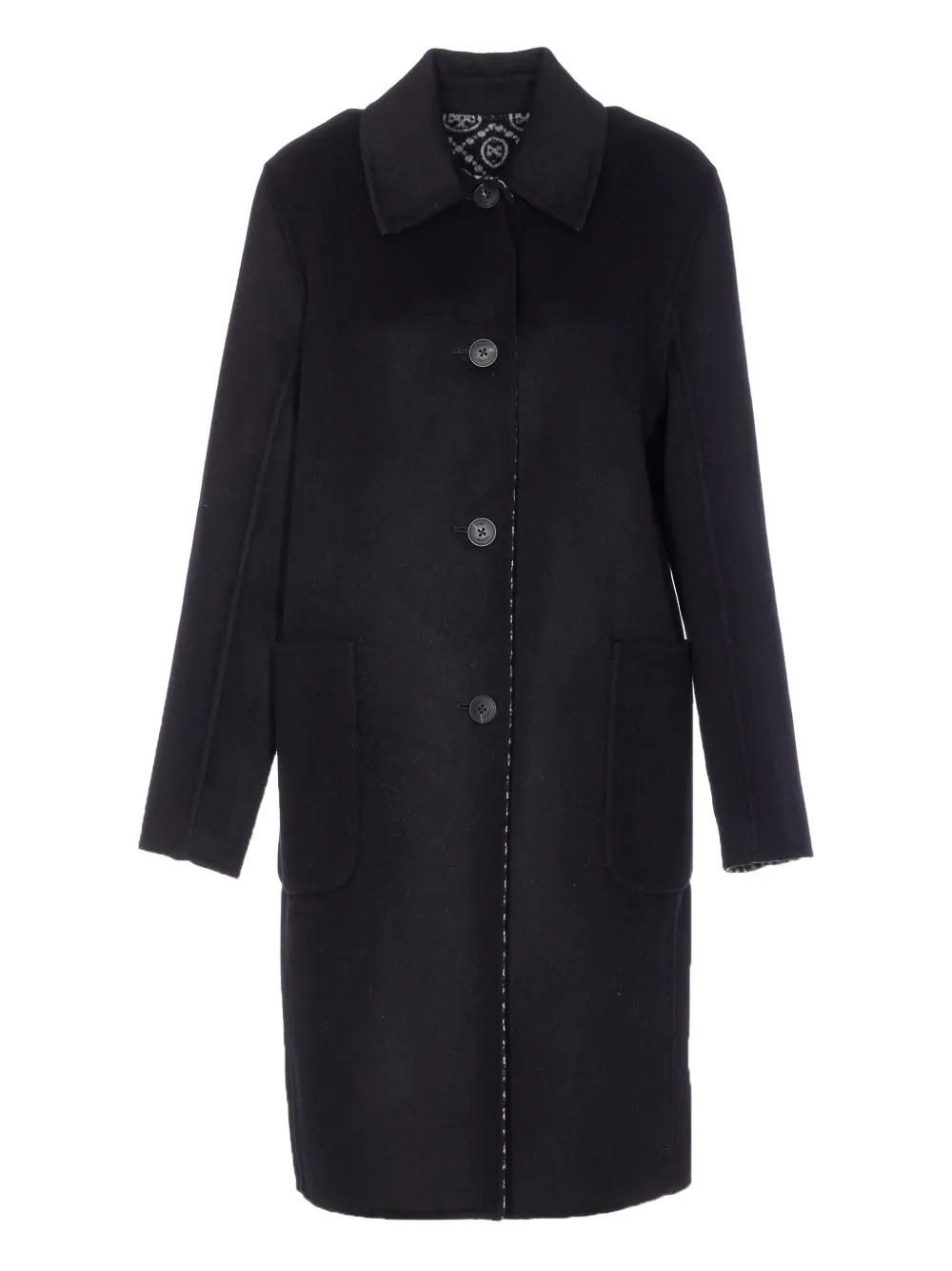 Пальто на пуговицах из жаккарда с монограммой T Tory Burch, черный
Пальто на пуговицах из жаккарда с монограммой T Tory Burch, черный