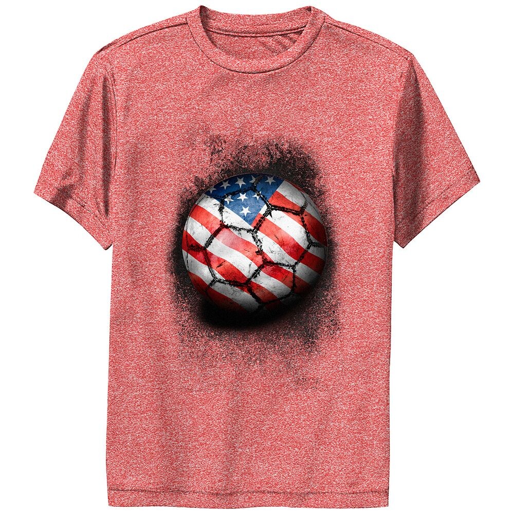 Футболка с графическим принтом и футбольным мячом для мальчиков с принтом флага США Licensed Character, цвет Red Heather
Футболка с графическим принтом и футбольным мячом для мальчиков с принтом флага США Licensed Character, цвет Red Heather