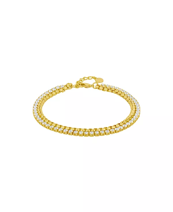 Браслет-Цепочка из двух нитей с кубическим цирконием And Now This, gold
Браслет-Цепочка из двух нитей с кубическим цирконием And Now This, gold