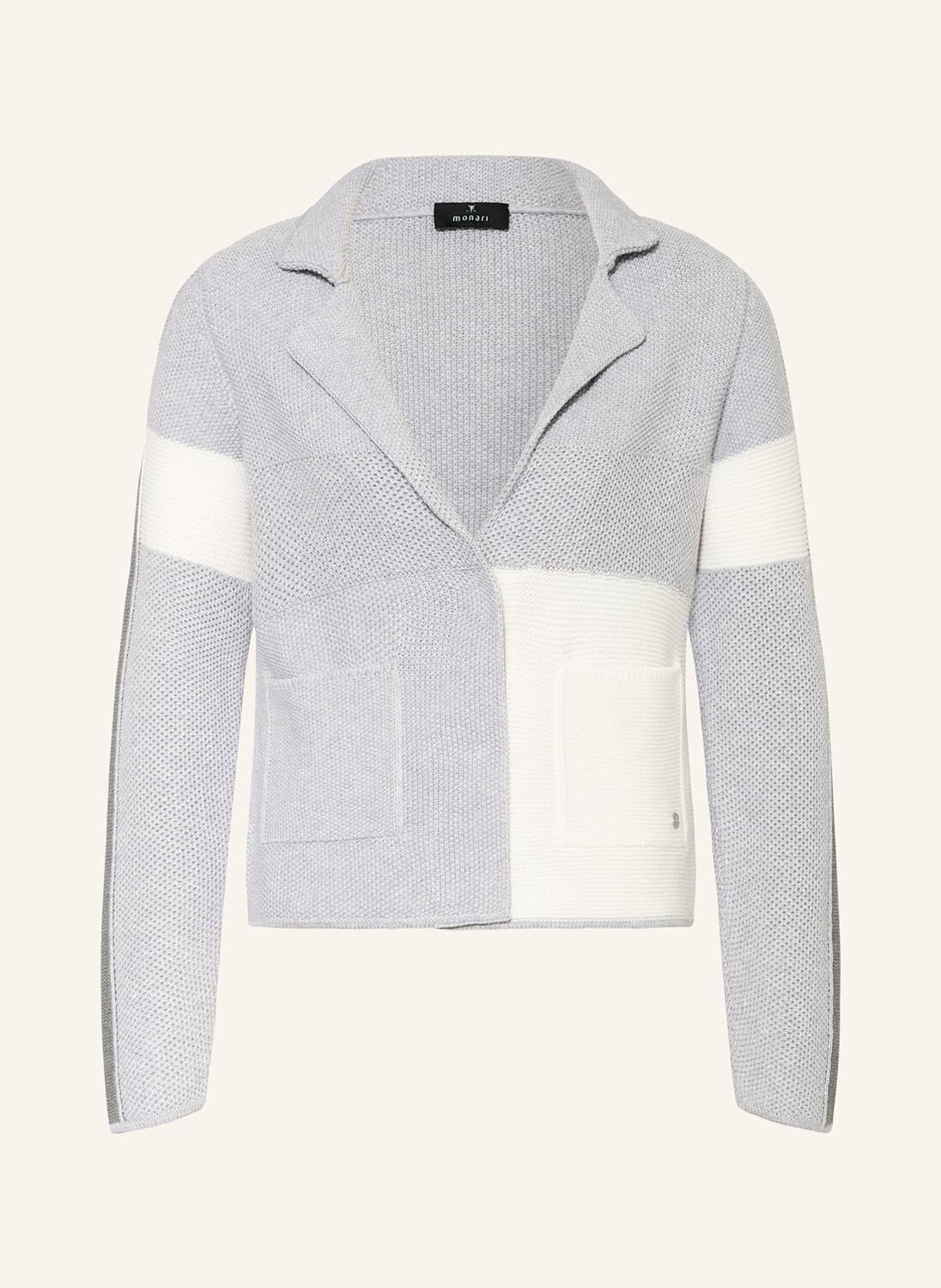 Кардиган из блестящей пряжи monari, цвет GRAU/HELLGRAU/SILBER
Кардиган из блестящей пряжи monari, цвет GRAU/HELLGRAU/SILBER