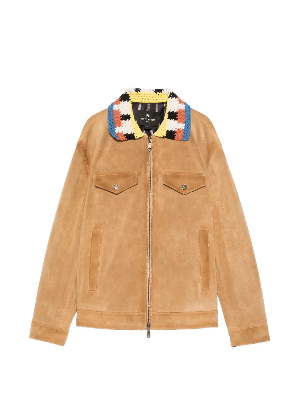 Жакет с вязаным воротником Etro, бежевый
Жакет с вязаным воротником Etro, бежевый